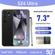 NEW S24 Ultra 7.3" Unlocked Android Smartphone 6+128GB Dual SIM 5G Mobile Phones