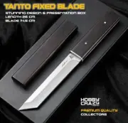 Tanto Fixed Blade Knife Modern Classic Camping Hunting Collectors Timber Knife