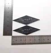 Snell Acoustics Type K K5 Diamond Speaker Badge Logo Custom Made Silver Pair
