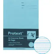 Protext A4 70gsm 14mm Dotted Thirds Exercise Book 48 Pg Blue