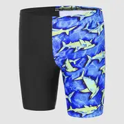 Toddler Boys Neon Shark Jammer