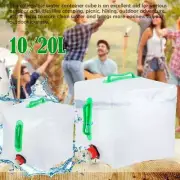 10/20L Foldable Collapsible Water Container & Spigot Camping Water Storage Jug