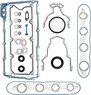 Oil Pan Gasket Set for GM LS V8 Engine 4.8L 5.3L 5.7L 6.0L 6.2L - LS Gasket, Gen III Valley Cover Gasket, Front Timing Cover Gasket, Rear Main Seal Gasket & Valve Cover Gasket Set - CS5975A CS9284