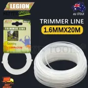 Trimmer Line Whipper Snipper Cord Brushcutter 1.6mm 20m White Nylon Mowers Wire