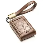 Vitodeco Superior Leather Remote Key Fob Case Compatible for JEEP (5-Button)