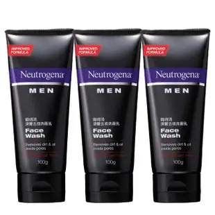 【Neutrogena 露得清】深層淨化洗面乳100g x6入(深層淨化/抗黑頭柔珠/保濕/男性/舒緩/透亮/抗痘 8款任選)