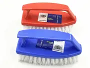SMARTLINK 4pcs Plastic Handled Scrubbing Brush - Durable Cleaning Brush Blue & Red Colors