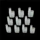 10pcs Plastic Queen Bee Cages Isolator Rearing Beekeeper Beekeeping Tool L3