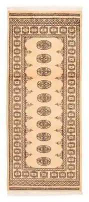 Traditional Hand Knotted Area Rug 2'8" x 6'3" Wool Carpet
