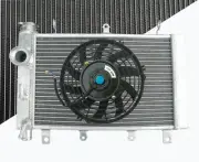 Aluminum radiator+FAN For Triumph TT 600 TT600 2000-2003 2001 2002 00 01 02 03