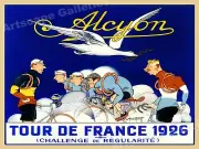 1926 "Alcyon Tour de France" Vintage Style Bicycle Poster - 20x28