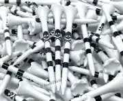Golf Tees Plastic Skull and Crossbones Plastic Golf Tees 3 1/4 100 Tees in Bulk