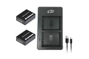 2 Battery and Dual Charger for Fujifilm NP-W126 Battery FinePix X-Pro HS50EXR X-A1 X-A2 X-E1 X-E2 X-M1 X-T1 X-T2 X-T10 X-T20 X100V
