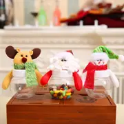 3/6PCS Christmas Candy Sealed Cans Box Sugar Bottle Jar Storage Xmas Home Decor