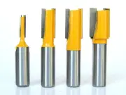 4pcs 1/2" Shank Undersized Dado for Plywood 1/4, 1/2, 5/8, 3/4 Router Bit Set