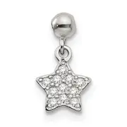Sterling Silver Mio Memento Cz Dangle Star Charm