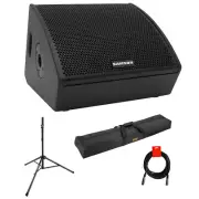Samson RSXM12A - 800W 2-Way Active Stage Monitor (12") W/ Stand, Bag, & Cable