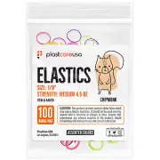 2000 Assorted Color Medium 4.5 Oz 1/8" Chipmunk Latex Elastic Bands Braces