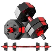 Dumbbell Set of 2 Adjustable Weights Dumbbells Set Pair Free Weights for Wome...