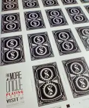 Ellusionist Sultan Republic Playing Card Uncut Sheet Original Ellusionist RARE