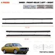 For Toyota Corolla KE30 4Dr 1974 - 79 Inner Weatherstrip Door Belt Set