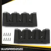 2pcs Horizontal Rod Rack 3 Fishing Boat Gear Pole Storage Holder Mount Brand New