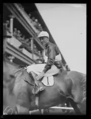 Jockey Bartle saddled race horse Closing Time NSW 27 December 1933 Old Photo