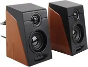 PC Speakers Plug and Play Desktop Speakers Desktop Audio Speakers Deep Bass Adjustable Volume for TVs Computers Laptops Phones
