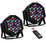 36 LED Stage Lights RGB DJ LED Par Light Remote & DMX Controlled Sound Activa...