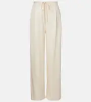 [Rohe] Róhe High-rise wide-leg pants UK 14 white