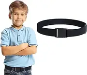 [Generisch] Children's Belt, Children's Belt Boys, Adjustable Belt, Children's Belt for School Uniforms, Casual Clothing, Tuxedo Jeans, Trousers and Dresses, black, One size