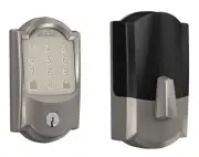 SCHLAGE BE489WBVCAM619 NICKEL CAMELOT CODE SMART WIFI LOCK DEADBOLT KEYED KEY