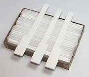 Piano Keytops - Piano Key - White Gloss Short Head Complete Set