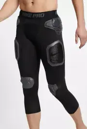 Nike HyperStrong 3/4 Tights Men's Padded Compression Pants Black M A06238-010