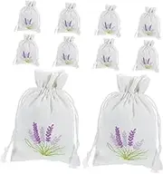NOLITOY 20pcs Lavender Sachet Bags Empty Drawstring Burlap Storage Bags for DIY Crafts Wedding Home Car Decorations Aromatic