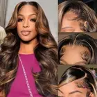 13x6 Ombre Lace Front Wig Human Hair Highlight Lace Front Wig Human Hair 180%...