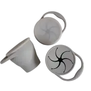 Taupe Collapsible Silicone Snack Cup