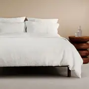 Sheridan Folium Quilt Cover Set - in White