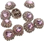 Baluue 10pcs Elegant Rhinestone Embellished Coat Buttons for Women Versatile Sew Decorative Buttons for Clothing for Crafting Fashion and Stylish Outfits