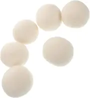 SECFOU 6 Pcs Anti-Static Wool Ball Laundry Balls for Washer Natural Dryer Ball Laundry Room Accessories Anti-Wrinkle Ball Laundry Drying Sphere Hair Catcher Helper Wool Drying Balls
