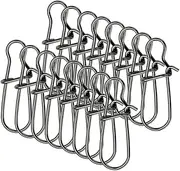 Generic 100Pcs Fishing Snaps Durable Wear Resistant Outdoor Snap Clips for Saltwater Freshwater Fishing for Quick Connections Multiple Fishing Techniques