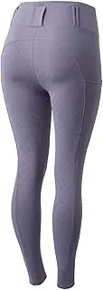 [HORZE] Everly Women's Full Seat Winter Riding Tights - Grey Ridge Purple - 26