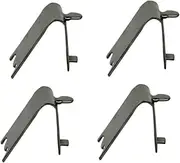 Gatuida 4pc Stainless Steel Freezer Shelf Clips Easy Install Refrigerator Shelf Support Clamps Metal Holders for Fridge