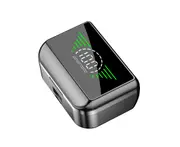 M31 Wireless Earphones In-ear Digital Display Mirror Screen Noise Reduction Bluetooth-compatible 5.2 Headsets for Phone-Black