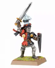 Bretonnian Paladin D-Metal-OOP-Knight-Kingdom of Bretonnia-Warhammer Old World