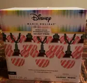 3sets- 25 DisneyMagicHoliday "PeppermintStripeSparkle" MickeyMouseEar LEDLights