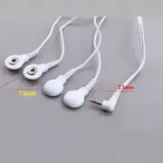 Electrode Lead Wires Connecting Cable Digital TENS Therapy Massager 2.5mm 3.5mm