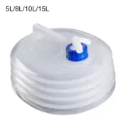 PE Folding Water Container Outdoor Portable Car Water Storage Camping 5L-15L