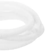25ft 1 Inch White Wire Loom Split Tubing Cord Protectors Flexible Conduit