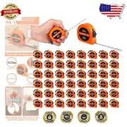 50 Pcs Mini Tape Measure Keychain - 6ft Retractable, Perfect Men's Gifts